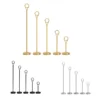 Stainless steel table number stand available in 4 inch 6 inch 8 inch 10 inch and 12 inch sizes