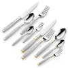 French-Style "Light Luxury" Stainless Steel Neo-Roman Column Cutlery Set (Knife, Fork, and Spoon)